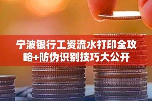 宁波银行工资流水打印全攻略+防伪识别技巧大公开