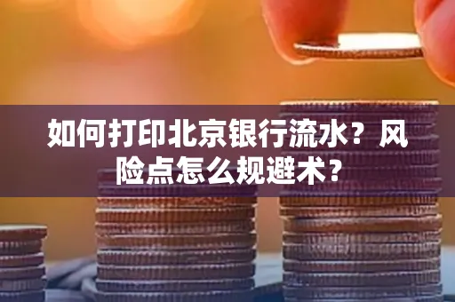 如何打印北京银行流水？风险点怎么规避术？