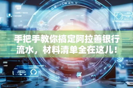 手把手教你搞定阿拉善银行流水，材料清单全在这儿！