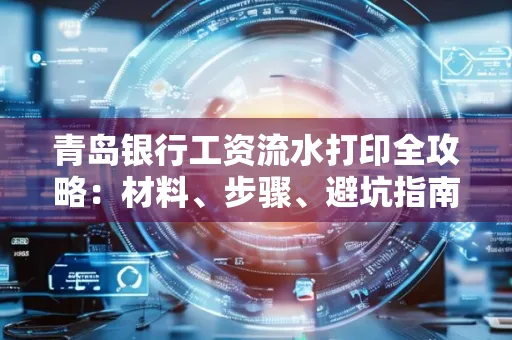 青岛银行工资流水打印全攻略：材料、步骤、避坑指南